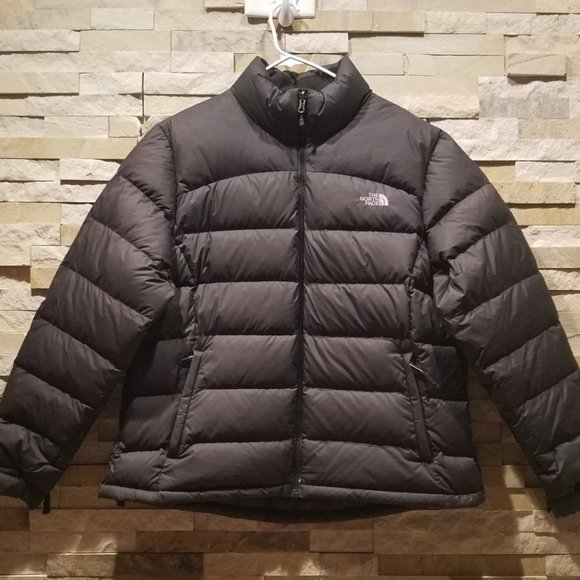 North Face Womens XXL 2X Nuptse Puffer Jacket Coat Black Winter 700 Goose Down